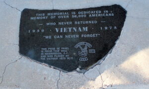 Vietnam Memorial Plaque